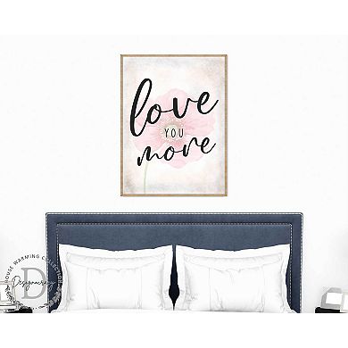 Love You More - Bedroom Wall Art - Valentines Gift - Contemporary Decor - Anniversary Gift