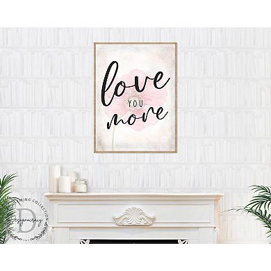 Love You More - Bedroom Wall Art - Valentines Gift - Contemporary Decor - Anniversary Gift