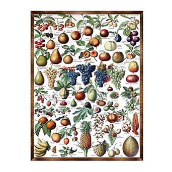 Fruit Montessori Wooden Poster - Homeschool I Educational Poster - Classroom Décor