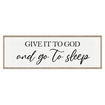 Give It to God - Wooden Religious Decor - Christian Art - Contemporary Sign - Living Room Décor