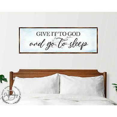 Give It to God - Wooden Religious Decor - Christian Art - Contemporary Sign - Living Room Décor