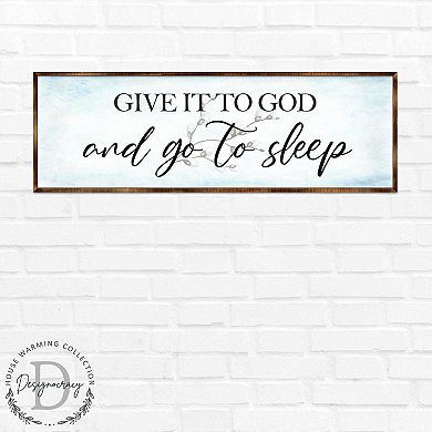 Give It to God - Wooden Religious Decor - Christian Art - Contemporary Sign - Living Room Décor