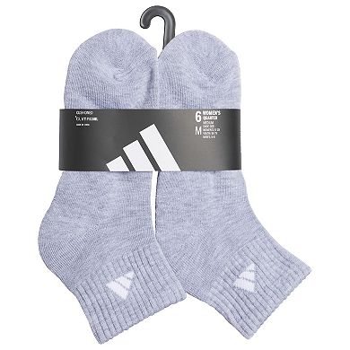 Women's adidas 6-Pack Classic Cushioned Quarter Socks