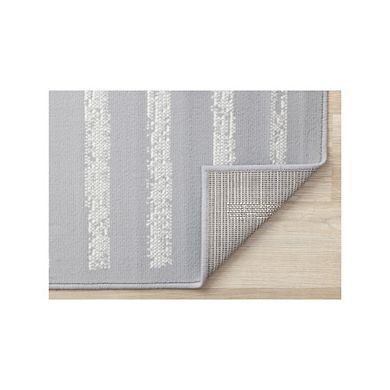 Functional Style Grey White Modern Area Rug