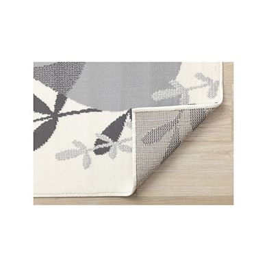 Functional Kids Grey White Bunny Rug