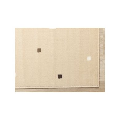 Functional Kids Beige Brown Swaggy Dog Area Rug