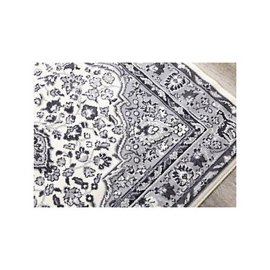 Functional Style Grey Traditional Area Rug, 4'7" x 6'7"