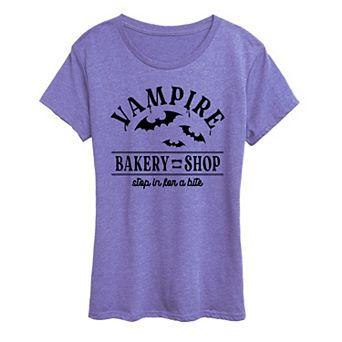 Women's Vampire Bakery Halloween Graphic Tee