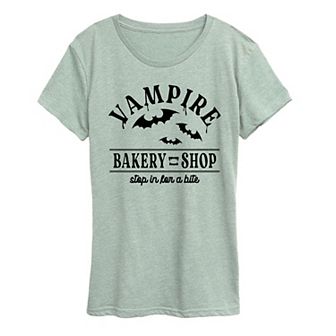 Women's Vampire Bakery Halloween Graphic Tee