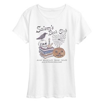 Women's Salem's Book Club Halloween Graphic Tee