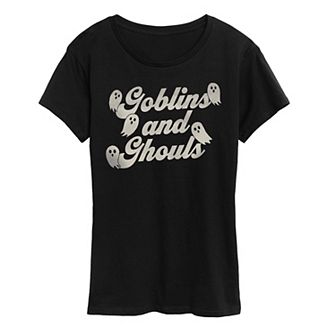 Women's Goblins & Ghouls Halloween Graphic Tee