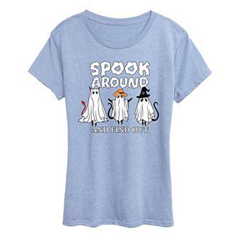 Women's Spook Around & Find Out Halloween Graphic Tee