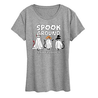 Women's Spook Around & Find Out Halloween Graphic Tee