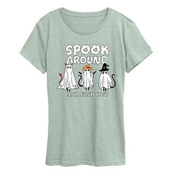 Women's Spook Around & Find Out Halloween Graphic Tee