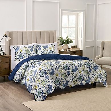 Waverly Maldives 3-pc. Cotton Quilt Set with Shams