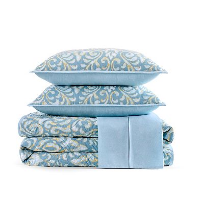 Waverly Kensington 4-pc. Cotton Quilt Set with Bed Skirt