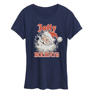 Women's Jolly Holidays Christmas Graphic Tee