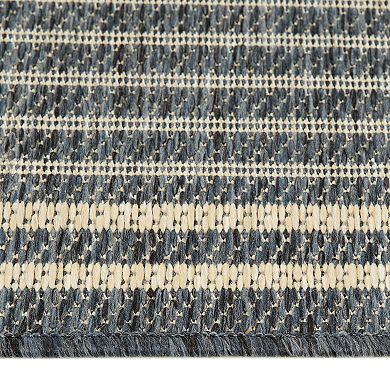 Sonoma Goods For Life® Border Stripe Indoor / Outdoor Throw or Area Rug