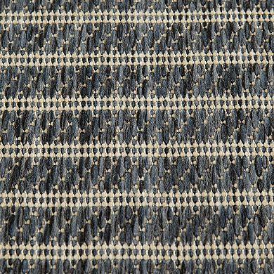 Sonoma Goods For Life® Border Stripe Indoor / Outdoor Throw or Area Rug