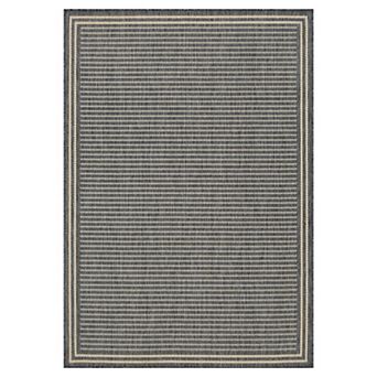 Sonoma Goods For Life® Border Stripe Indoor / Outdoor Throw or Area Rug