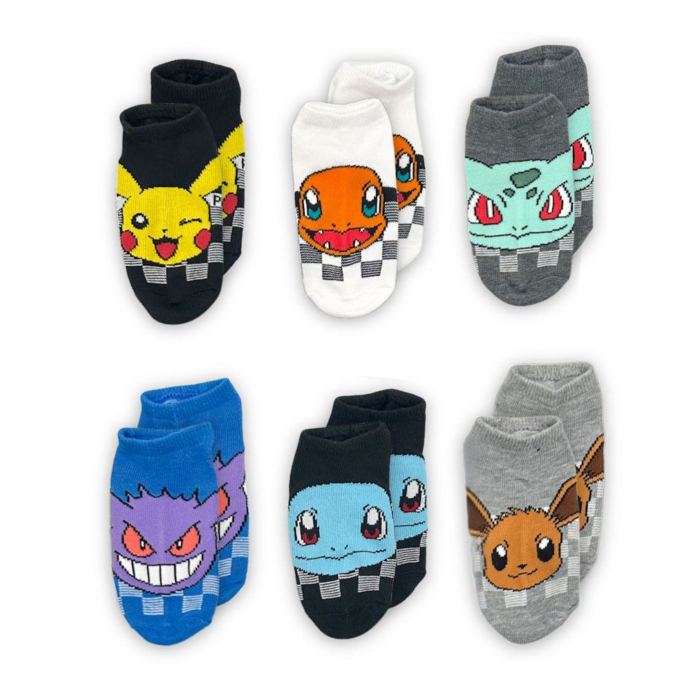 Boys 4-10 Pokemon 6-pk. No-Show Socks