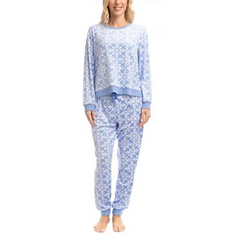 Women's MUK LUKS Mountain Vibes Silky Velour Pajama Top & Pajama Bottoms Set