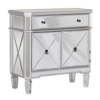 Linon Milan Mirrored Finish Console Table