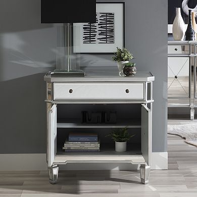 Linon Milan Mirrored Finish Console Table