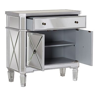 Linon Milan Mirrored Finish Console Table