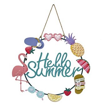 Celebrate Together™ Summer Hello Summer Metal Wreath