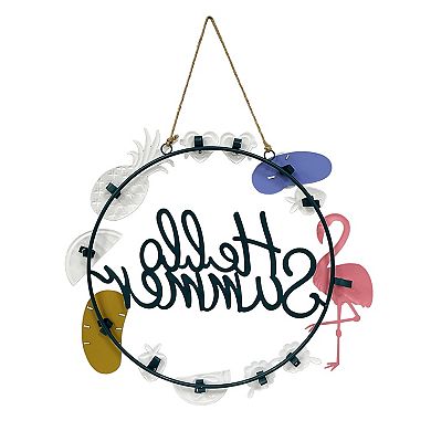 Celebrate Together™ Summer Hello Summer Metal Wreath