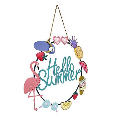 Celebrate Together™ Summer Hello Summer Metal Wreath
