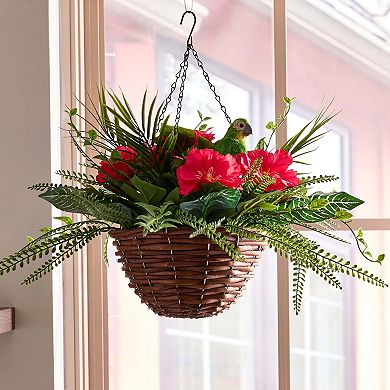 Celebrate Together™ Summer Tropical Botanicals Artificial Hanging Basket