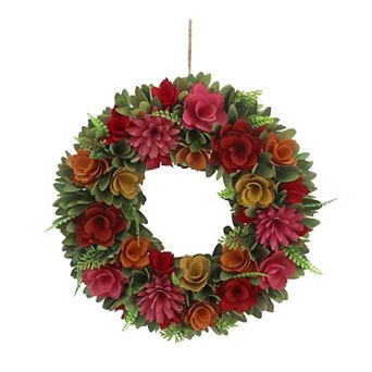 Celebrate Together™ Summer Tropical Botanicals Wood Curl Wreath