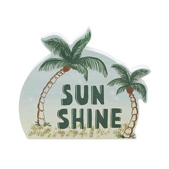 Celebrate Together™ Summer Sunshine Palm Trees Shaped Caption Box Table Decor