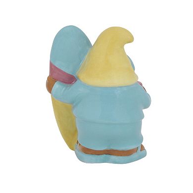 Celebrate Together Summer Ceramic Surfer Gnome Outdoor Decor