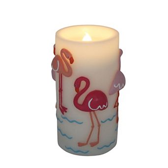 Celebrate Together™ Summer Flamingo LED Flameless Pillar Candle