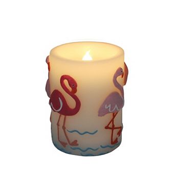 Celebrate Together™ Summer Flamingo LED Flameless Pillar Candle