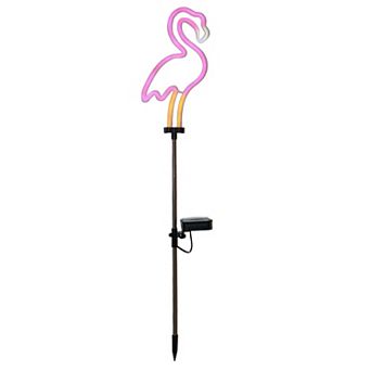 Celebrate Together™ Summer Solar Neon Flamingo Garden Stake Outdoor Decor