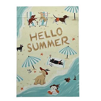 Celebrate Together™ Summer Hello Summer Beach Dogs Garden Flag