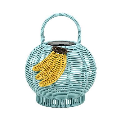 Celebrate Together Summer Wicker Fruit Solar Lantern Outdoor Decor