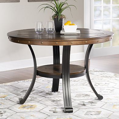 Linon Franklin Dining Table & Upholstered Chairs 5-pc. Set