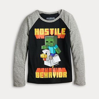 Boys 4-8 Jumping Beans® Minecraft Hostile Behavior Long Sleeve Tee