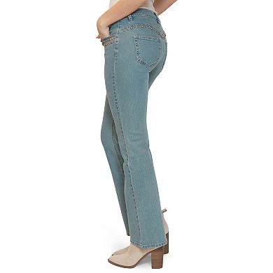 Juniors' madden girl Studded Bootcut Jeans