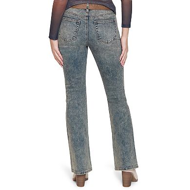 Juniors' madden girl Western Belted Bootcut Jeans