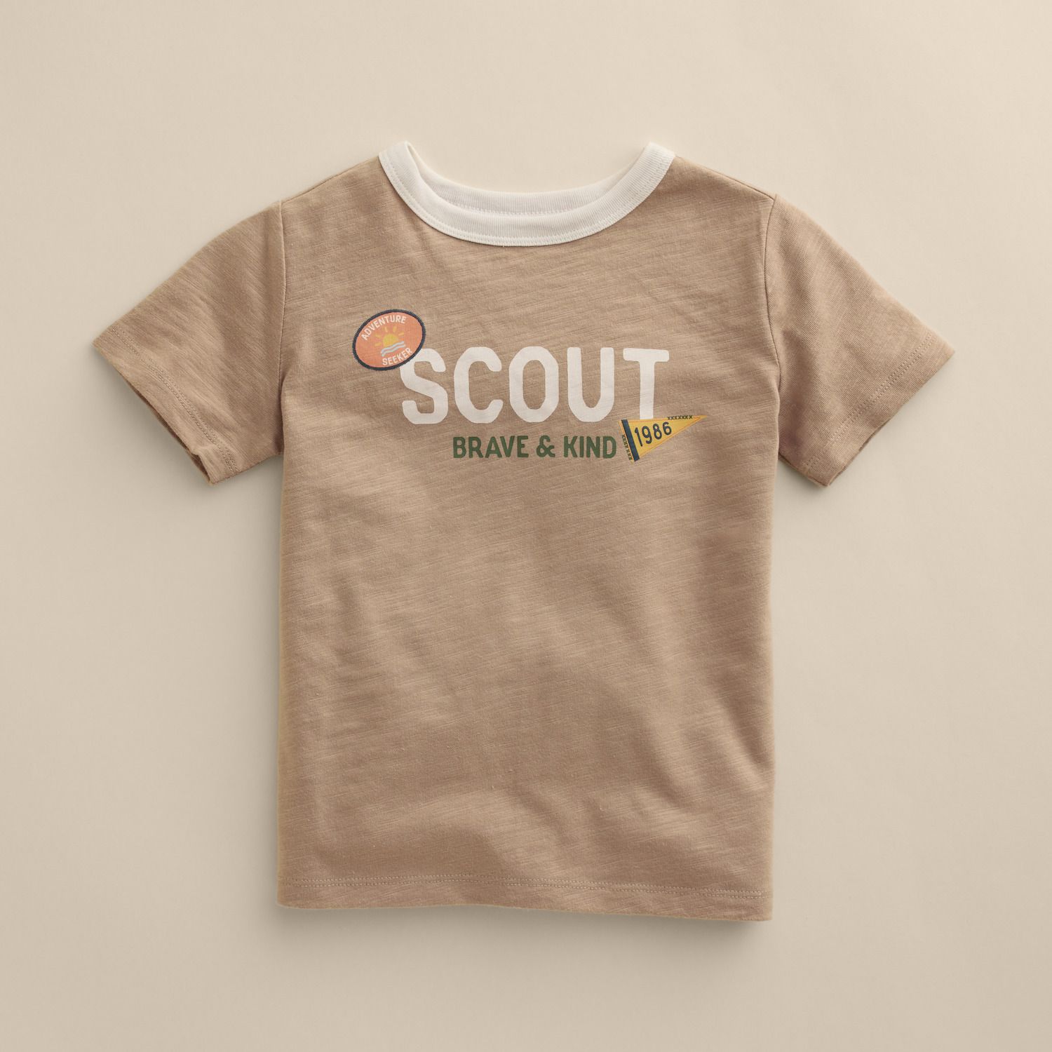 Футболка Little Co. by Lauren Conrad Core для малышей, цвет: Бежевый