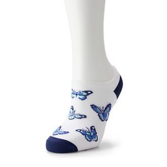 Women's Butterflies No-Show Socks