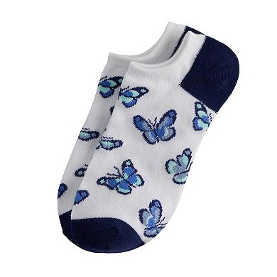 Women's Butterflies No-Show Socks