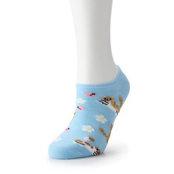 Women's Cats & Butterflies No-Show Socks