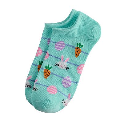 Women's Easter Garland No-Show Socks